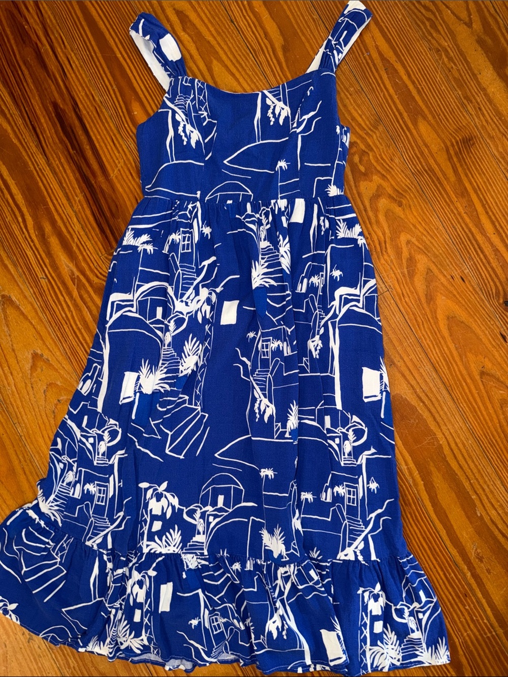 Sugarlips Blue and White Maxi Dress